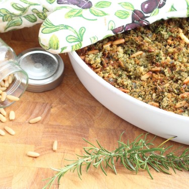 Zapečený mangold s bylinkovou krustou